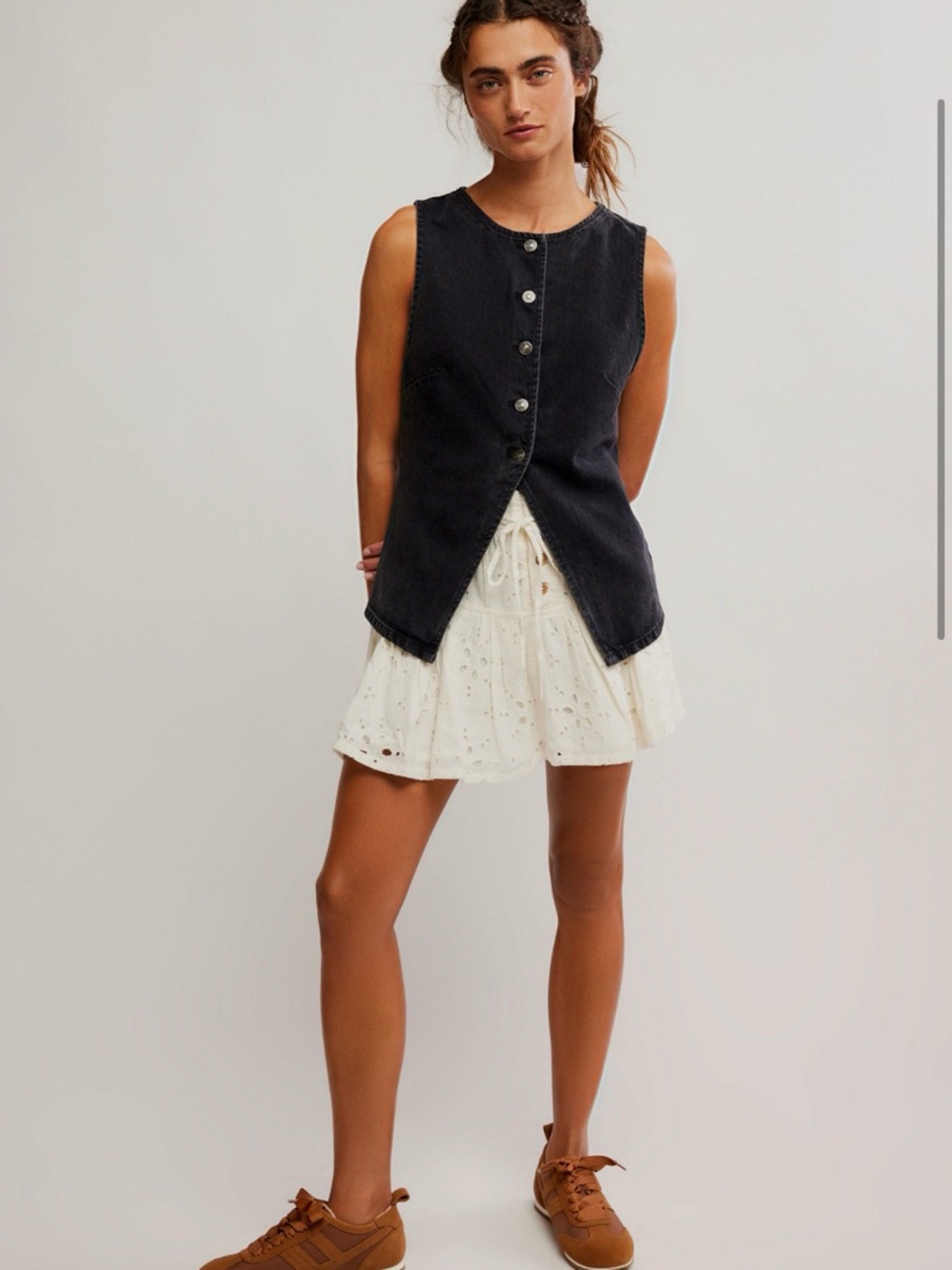 Free People Denim Vest